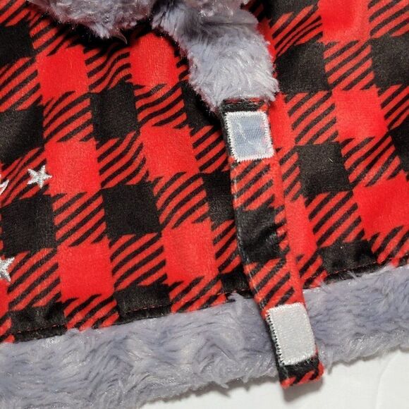 Baby Starters Baby Lovey Security Blanket Rattle Gray Dog Dream Big Little One - Picture 8 of 11